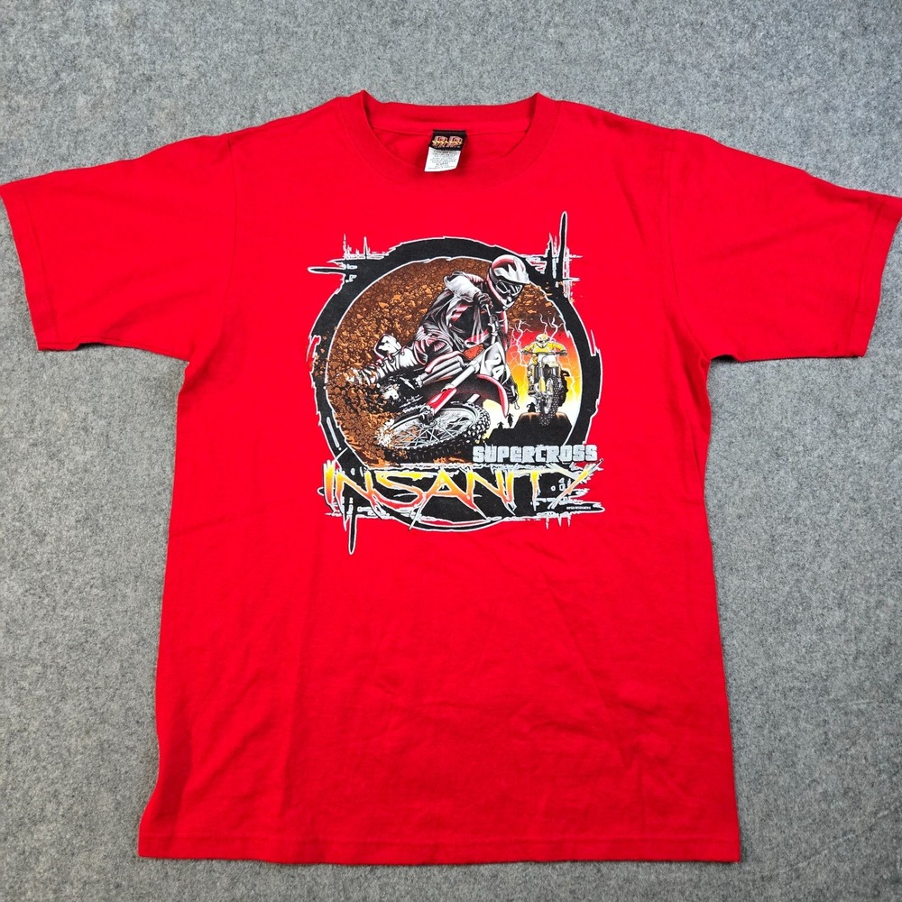 Vintage RudeBoyz T-Shirt Boys XL Red Y2K Motocross Dirtbike Skater Outdoors‎ - Picture 2 of 9